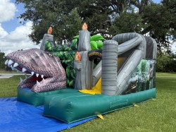 Dino20World20No20Logo3 1752782577 DINOSAUR BOUNCE HOUSE WITH SLIDE "DINO"