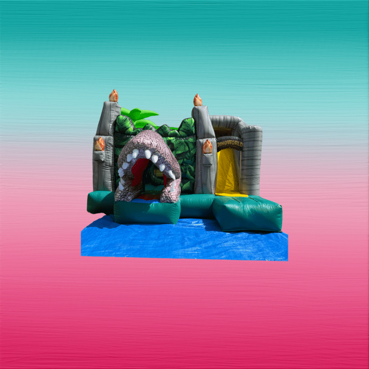 DINOSAUR BOUNCE HOUSE WITH SLIDE DINO