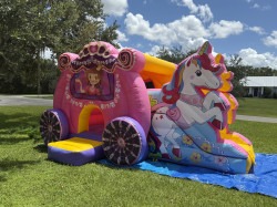 Unicorn20Princess20No20Logo202 1752783482 PRINCESS BOUNCE HOUSE WITH SLIDE "UNICORN PRINCESS CARRIAGE"