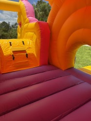 Unicorn20Princess20inside201 1752783483 PRINCESS BOUNCE HOUSE WITH SLIDE "UNICORN PRINCESS CARRIAGE"