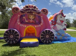 Unicorn20Princess20no20Logo 1752783480 PRINCESS BOUNCE HOUSE WITH SLIDE "UNICORN PRINCESS CARRIAGE"