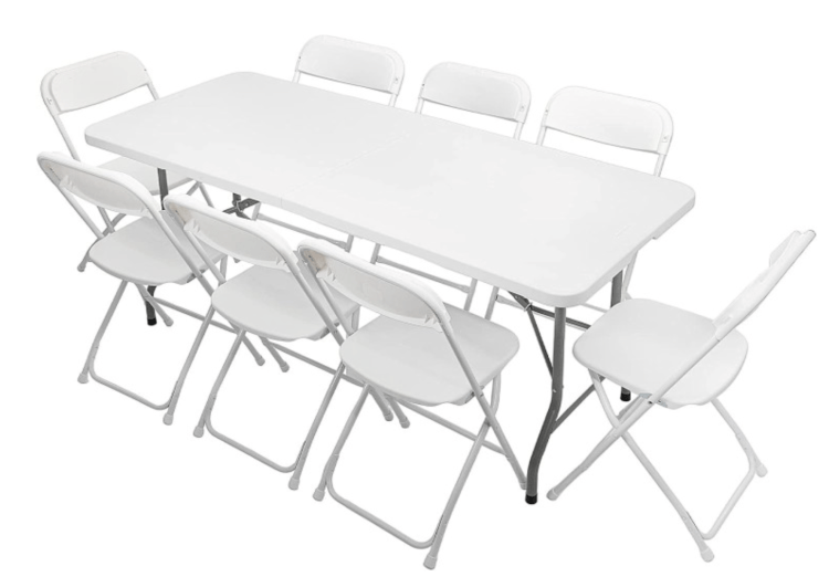 8 CHAIRS / 1 TABLE PARTY PACKAGE 8 CHAIRS / 1 TABLE PARTY PACKAGE