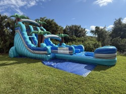 18ft INFLATABLE WATER SLIDE DOUBLE LANE, BAHAMA MAMA BREEZE